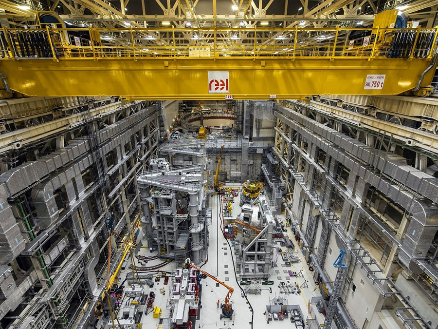 The ITER Assembly Hall is a beehive of activities.